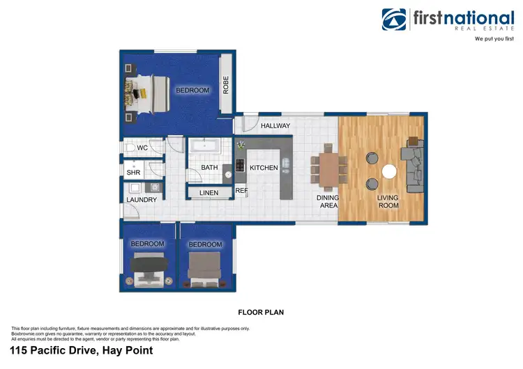 Floorplan of Homely house listing, 115 Pacific Drive, Hay Point QLD 4740