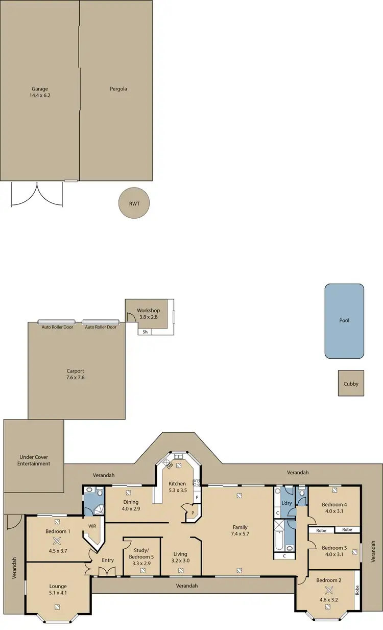 Floorplan of Homely house listing, 283 Hayman Road, Lewiston SA 5501