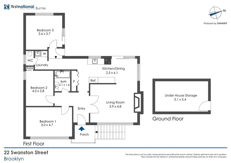 Floorplan of Homely house listing, 22 Swanston Street, Brooklyn TAS 7320