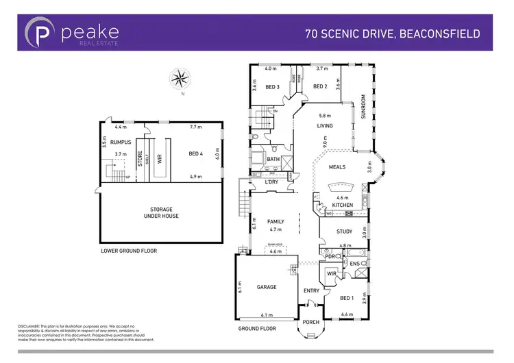 Floorplan of Homely house listing, 70 Scenic Drive, Beaconsfield VIC 3807