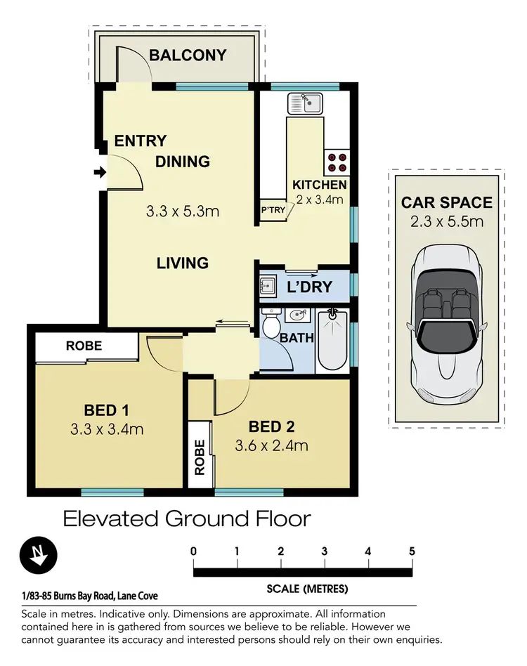 Floorplan of Homely apartment listing, 1/83-85 Burns Bay Road, Lane Cove NSW 2066