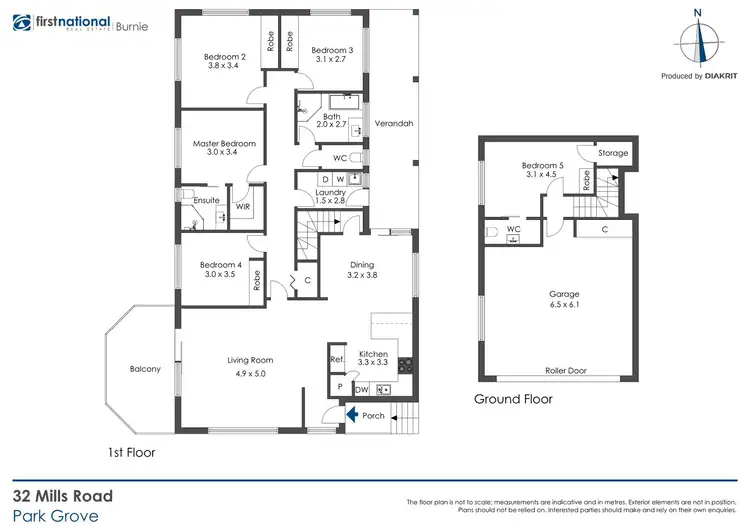 Floorplan of Homely house listing, 32 Mills Road, Park Grove TAS 7320