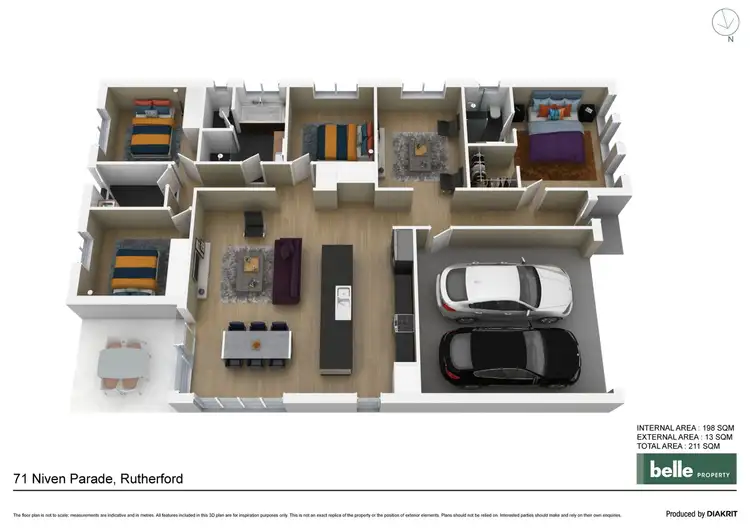 Floorplan of Homely house listing, 71 Niven Parade, Rutherford NSW 2320