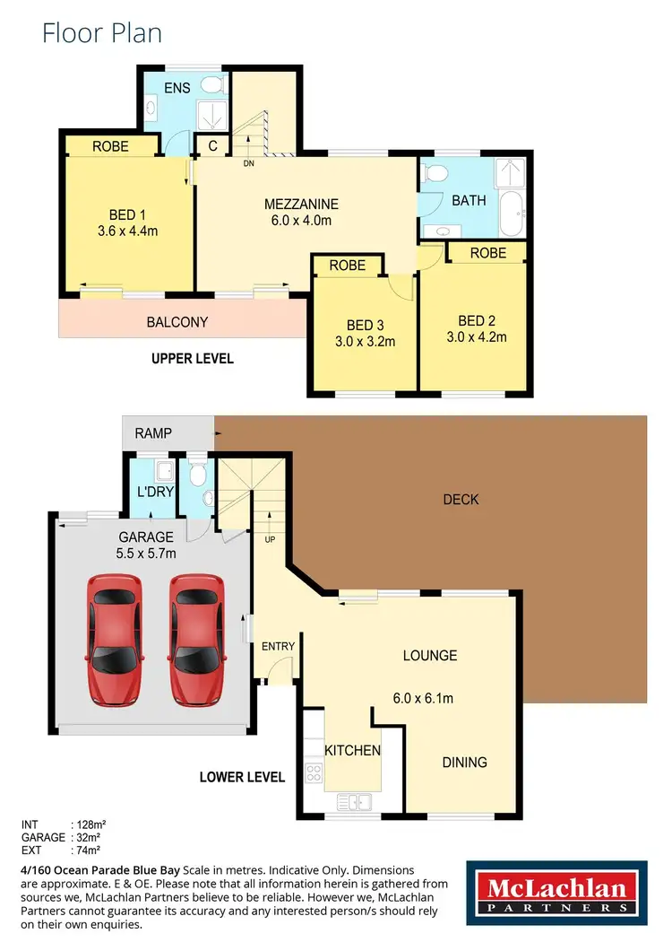 Floorplan of Homely townhouse listing, 4/160 Ocean Parade, Blue Bay NSW 2261