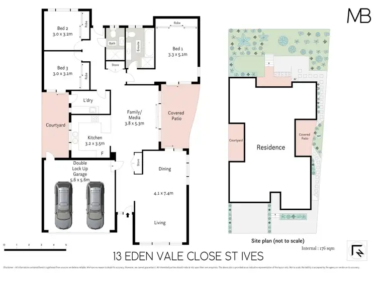 Floorplan of Homely villa listing, 13 Eden Vale Close, St Ives NSW 2075