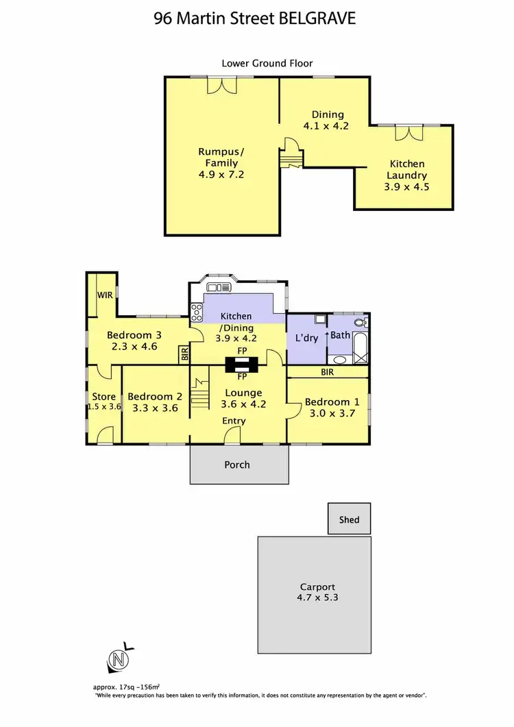 Floorplan of Homely house listing, 96 Martin Street, Belgrave VIC 3160