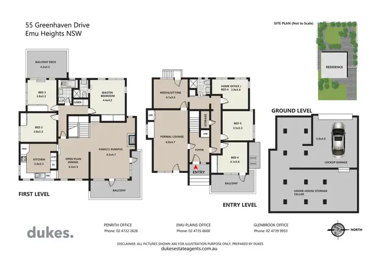 Floorplan of Homely house listing, 55 Greenhaven Drive, Emu Heights NSW 2750