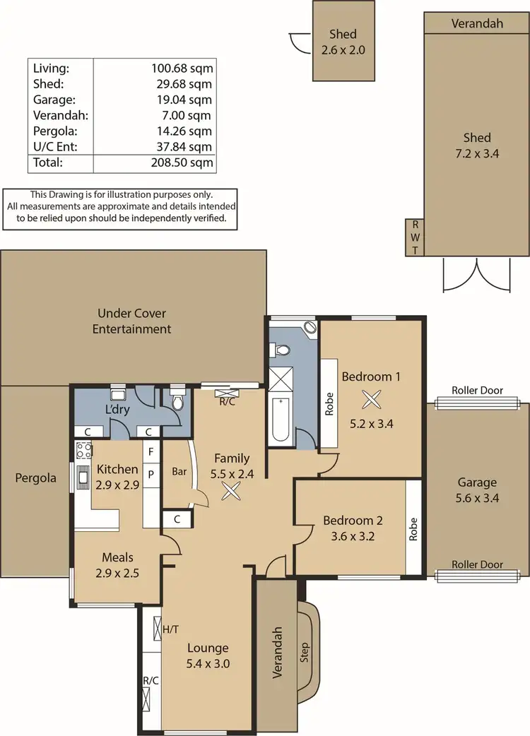 Floorplan of Homely house listing, 72 Hamblynn Road, Elizabeth Downs SA 5113