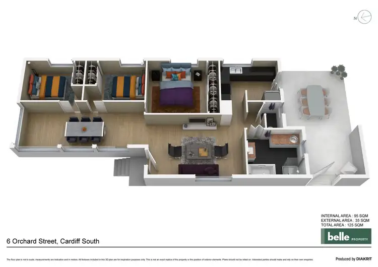 Floorplan of Homely house listing, 6 Orchard Street, Cardiff South NSW 2285