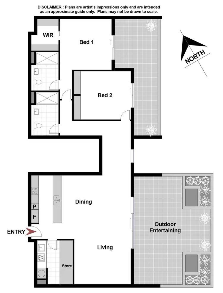Floorplan of Homely apartment listing, 240/36 Philip Hodgins Street, Wright ACT 2611