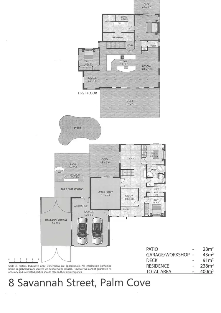 Floorplan of Homely house listing, 8 Savannah Street, Palm Cove QLD 4879