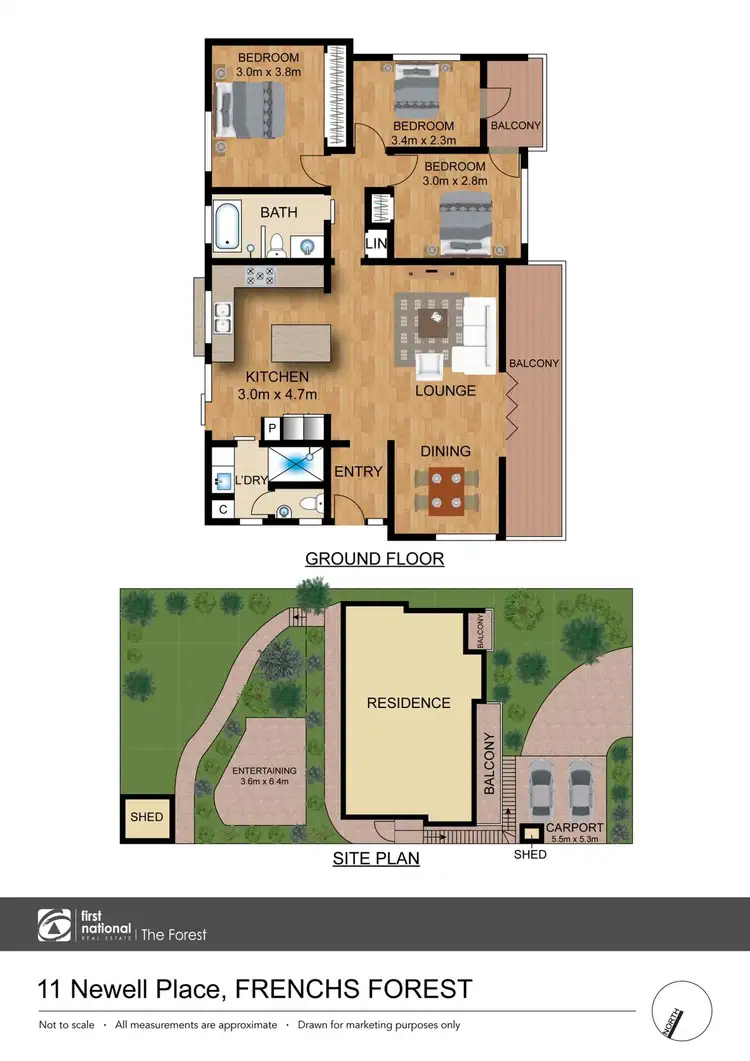Floorplan of Homely house listing, 11 Newell Place, Frenchs Forest NSW 2086