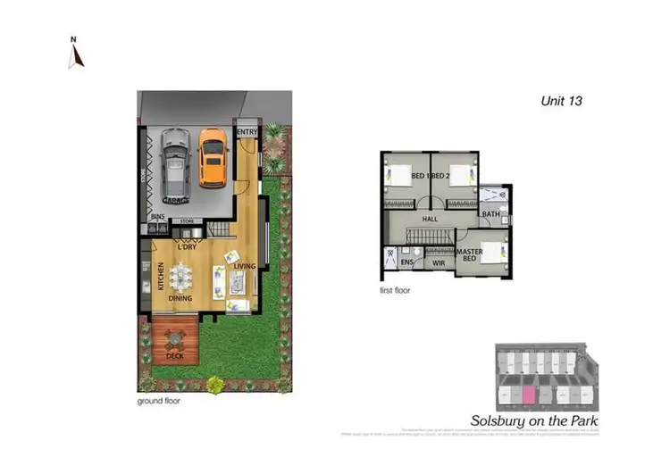 Floorplan of Homely townhouse listing, 13 Bavadia Place, Keysborough VIC 3173