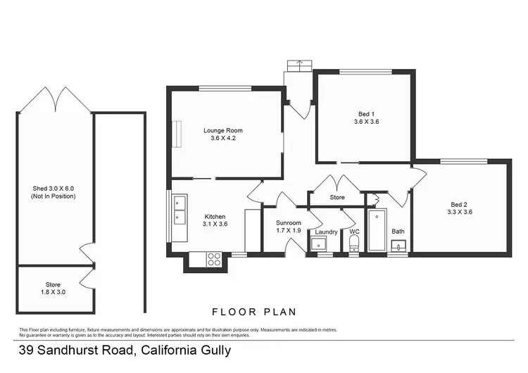Floorplan of Homely house listing, 39 Sandhurst Road, California Gully VIC 3556