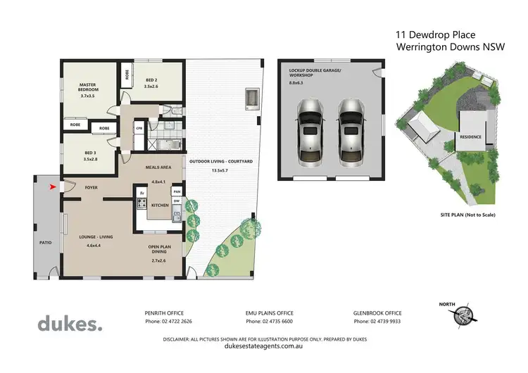 Floorplan of Homely house listing, 11 Dewdrop Place, Werrington Downs NSW 2747