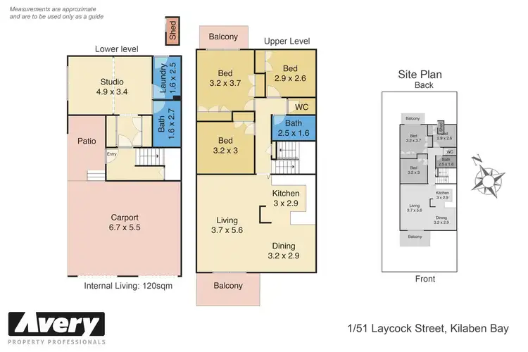 Floorplan of Homely townhouse listing, 1/51 Laycock Street, Kilaben Bay NSW 2283