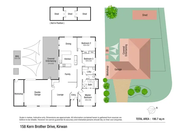 Floorplan of Homely house listing, 158 Kern Brothers Drive, Kirwan QLD 4817