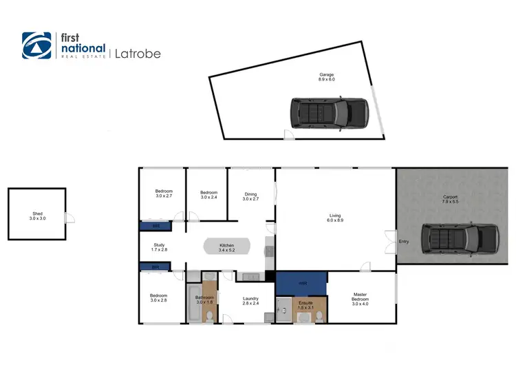 Floorplan of Homely house listing, 3 Doyne Crescent, Traralgon VIC 3844