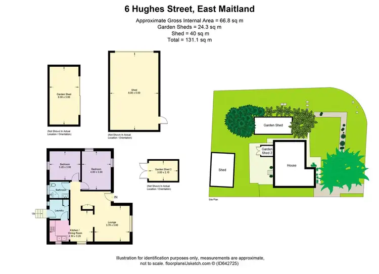 Floorplan of Homely house listing, 6 Hughes Street, East Maitland NSW 2323