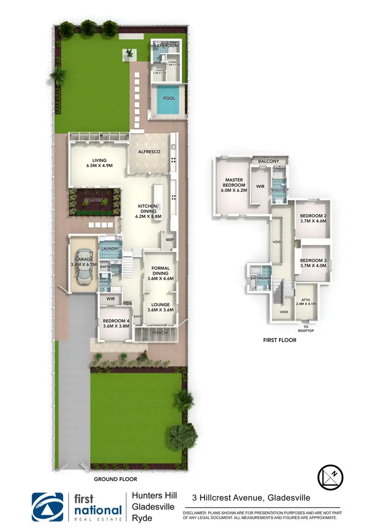 Floorplan of Homely house listing, 3 Hillcrest Avenue, Gladesville NSW 2111