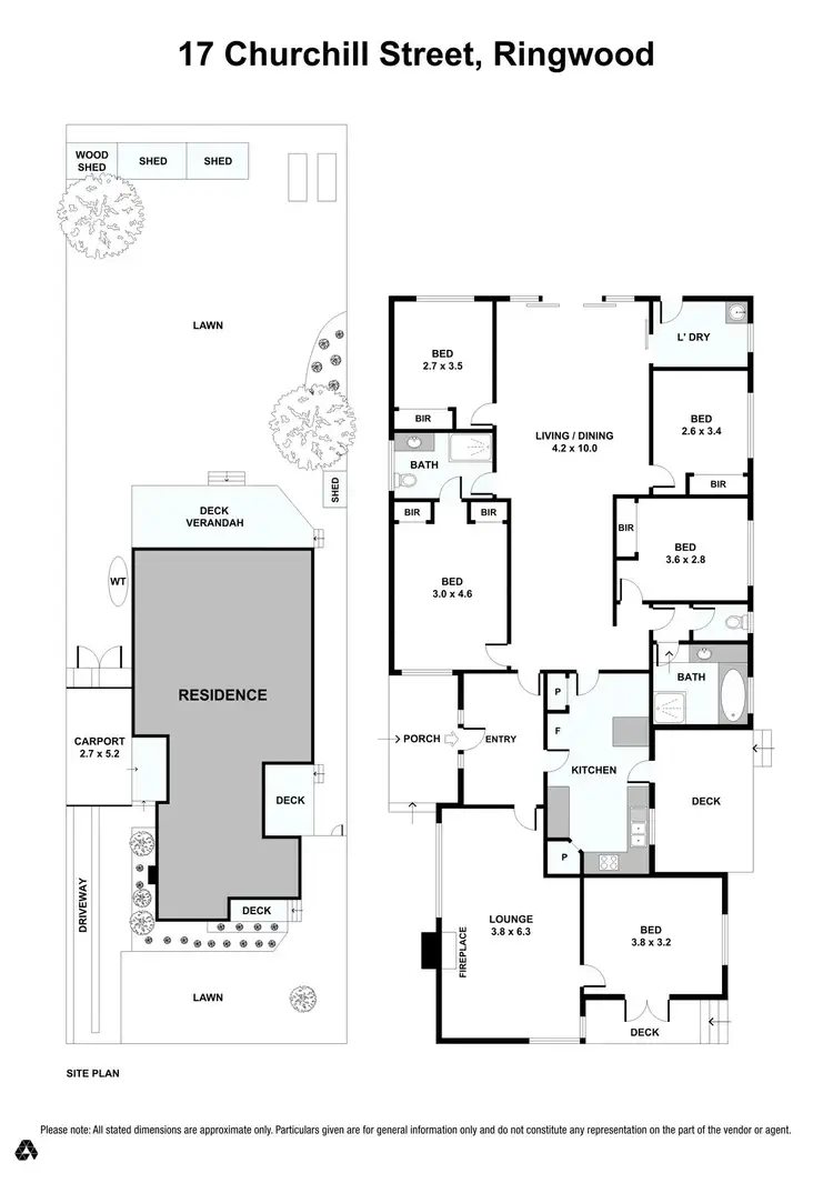 Floorplan of Homely house listing, 17 Churchill Street, Ringwood VIC 3134