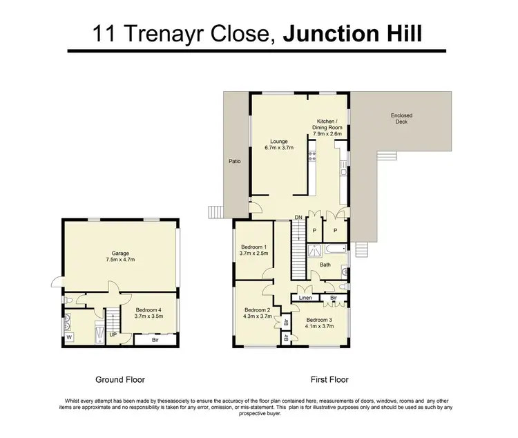 Floorplan of Homely house listing, 11 Trenayr Close, Junction Hill NSW 2460