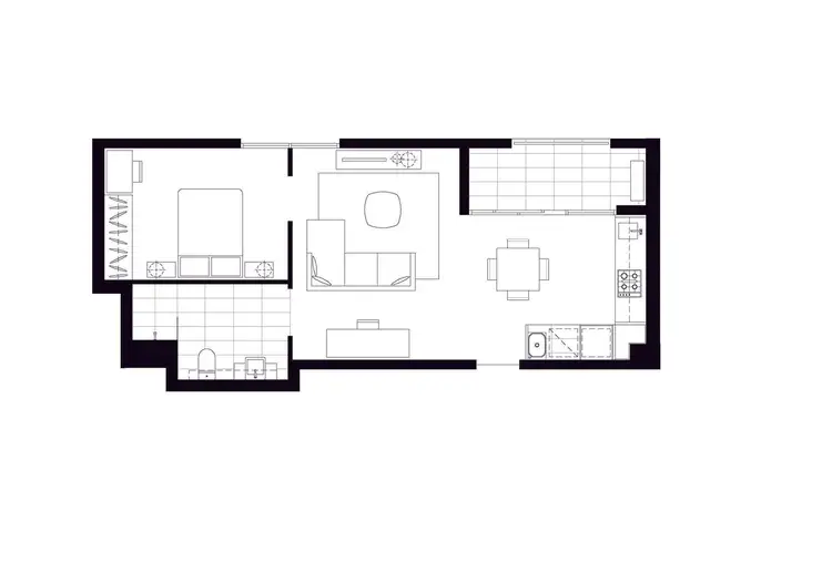 Floorplan of Homely apartment listing, 409/67 Galada Avenue, Parkville VIC 3052