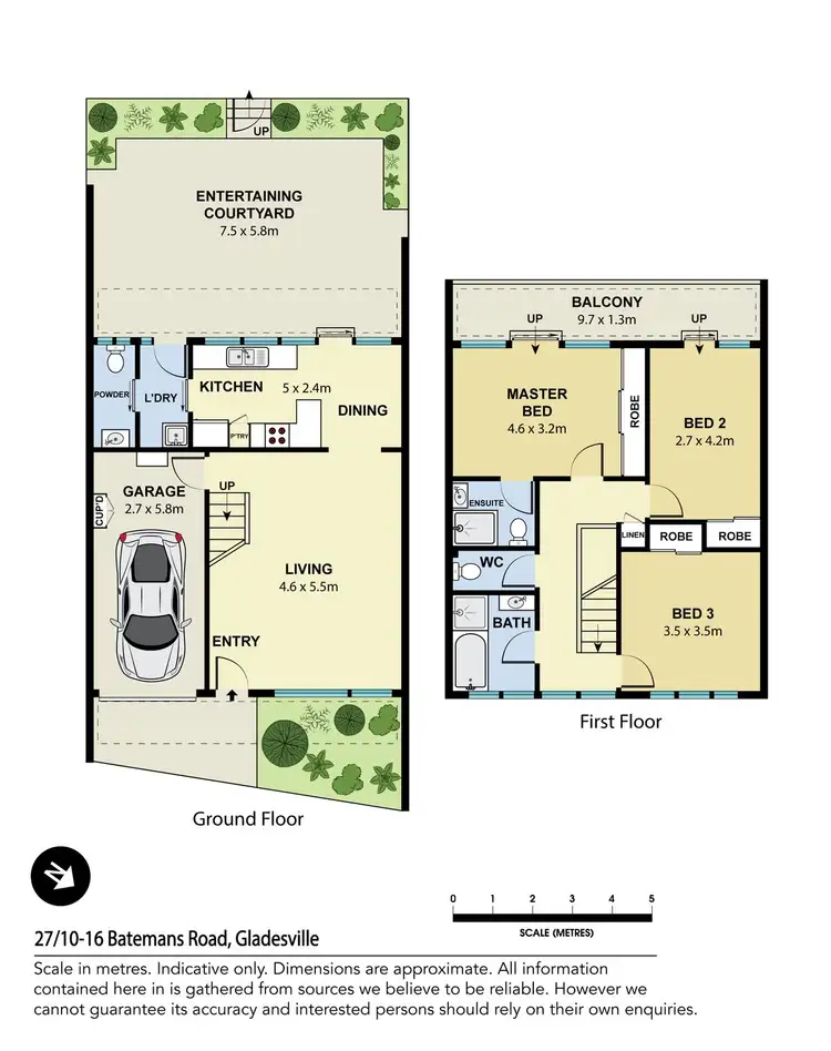 Floorplan of Homely townhouse listing, 27/10-16 Batemans Road, Gladesville NSW 2111