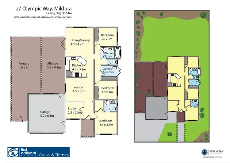 Floorplan of Homely house listing, 27 Olympic Way, Mildura VIC 3500