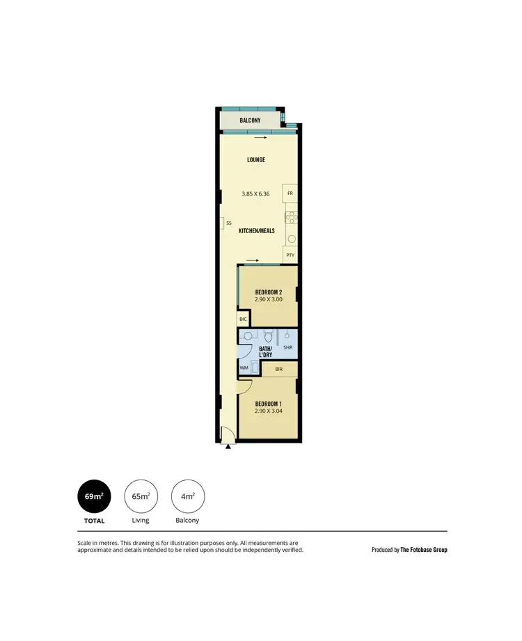 Floorplan of Homely apartment listing, 40/45 York Street, Adelaide SA 5000