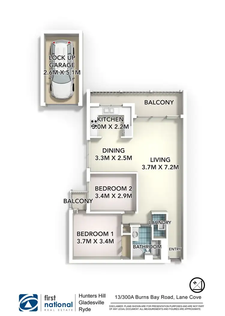 Floorplan of Homely apartment listing, 13/300A Burns Bay Road, Lane Cove NSW 2066