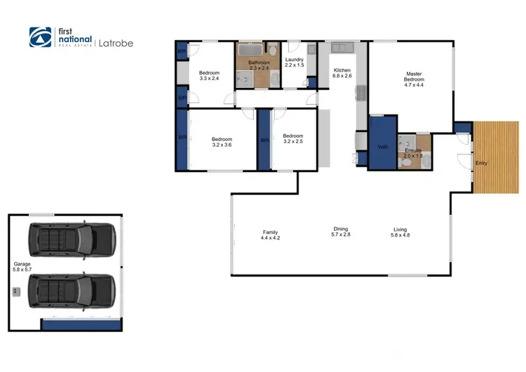 Floorplan of Homely house listing, 101 Cross's Road, Traralgon VIC 3844