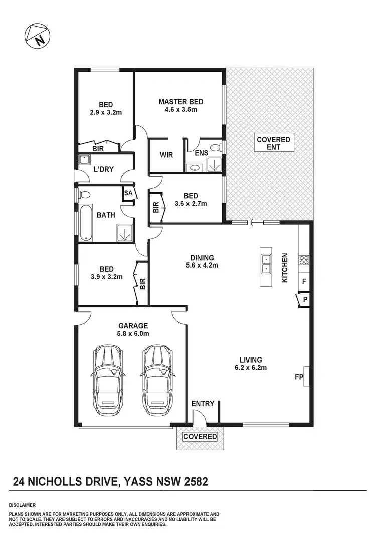 Floorplan of Homely house listing, 24 Nicholls Drive, Yass NSW 2582
