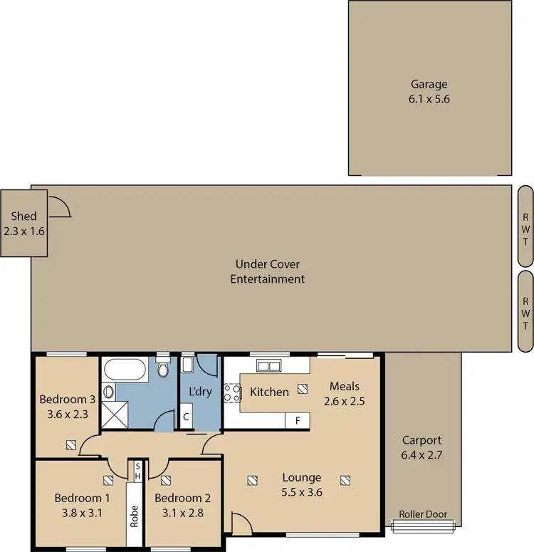 Floorplan of Homely house listing, 8 Bond Avenue, Burton SA 5110