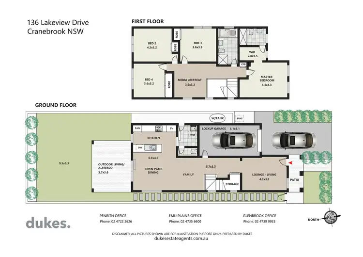 Floorplan of Homely house listing, 136 Lakeview Drive, Cranebrook NSW 2749