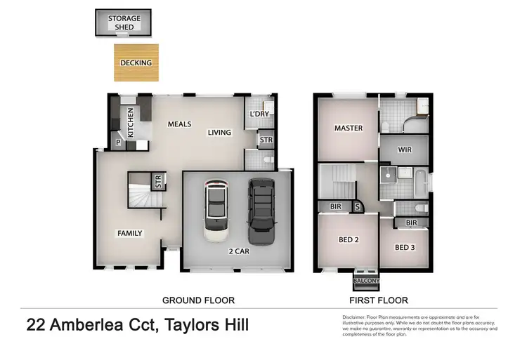 Floorplan of Homely house listing, 22 Amberlea Circuit, Taylors Hill VIC 3037