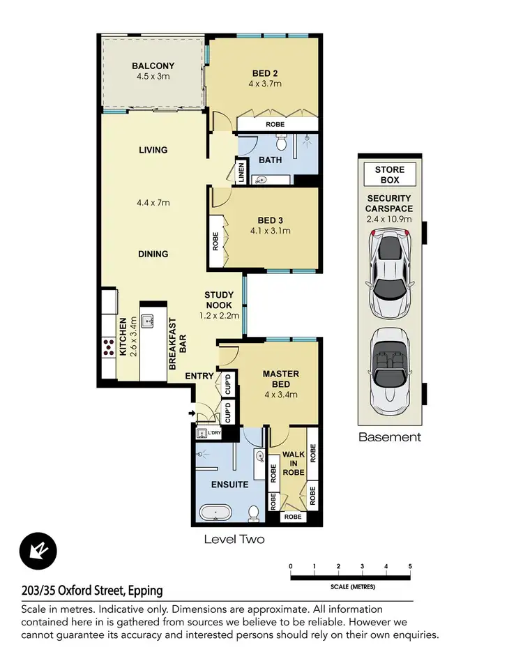 Floorplan of Homely apartment listing, 203/35 Oxford Street, Epping NSW 2121