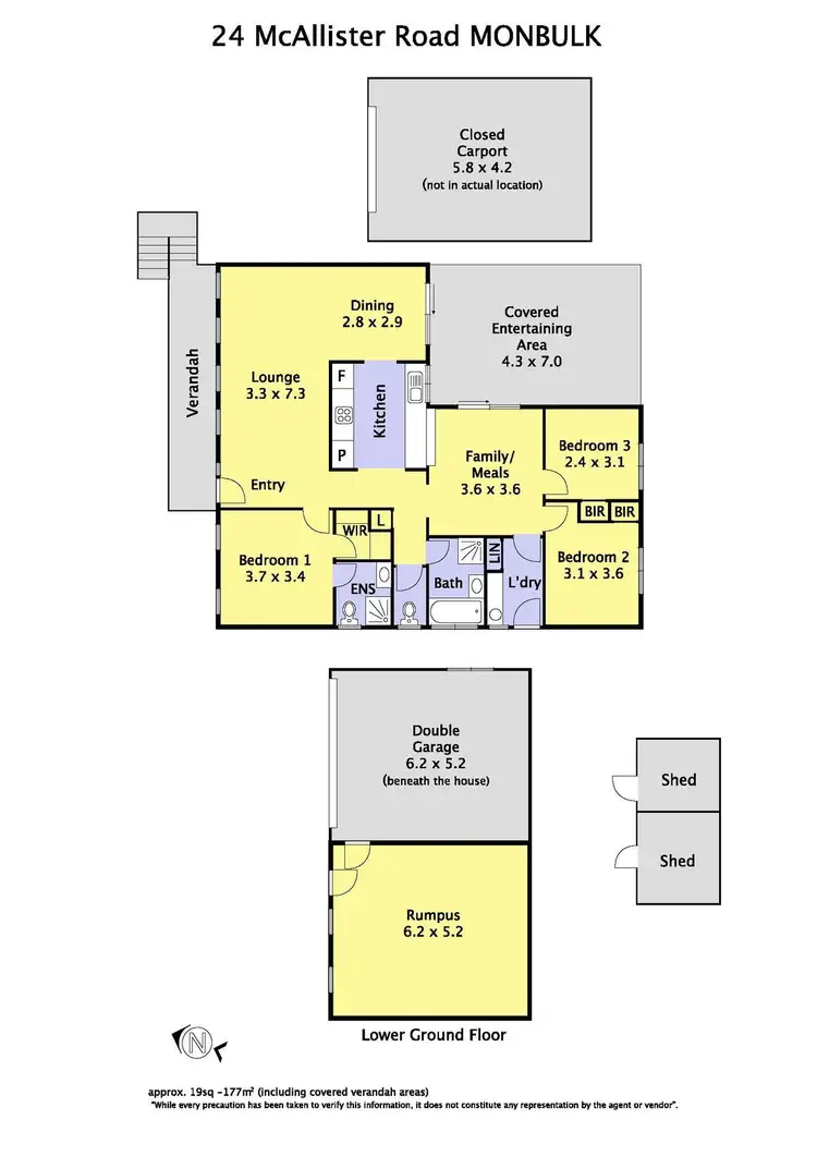 Floorplan of Homely house listing, 24 McAllister Road, Monbulk VIC 3793
