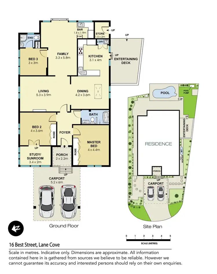 Floorplan of Homely house listing, 16 Best Street, Lane Cove NSW 2066