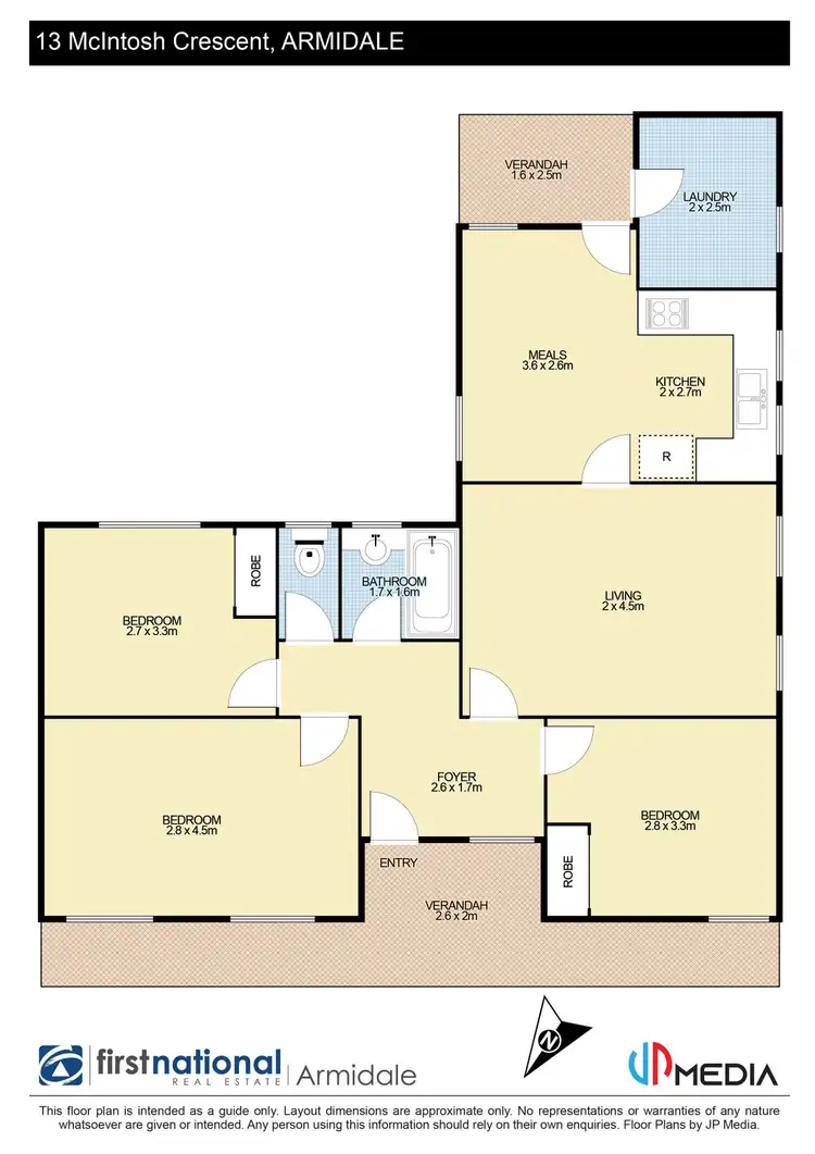Floorplan of Homely house listing, 13 McIntosh Crescent, Armidale NSW 2350