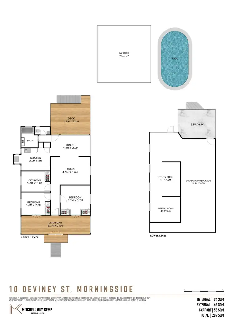 Floorplan of Homely house listing, 10 Deviney Street, Morningside QLD 4170
