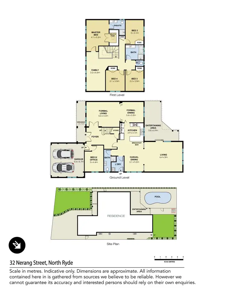 Floorplan of Homely house listing, 32 Nerang Street, Ryde NSW 2112