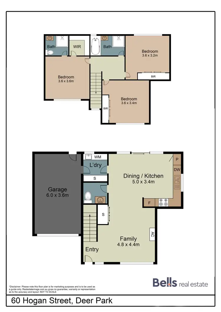 Floorplan of Homely townhouse listing, 60 Hogan Street, Deer Park VIC 3023