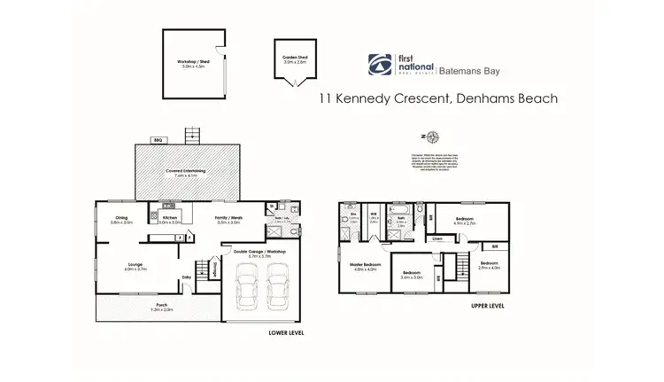 Floorplan of Homely house listing, 11 Kennedy Crescent, Denhams Beach NSW 2536