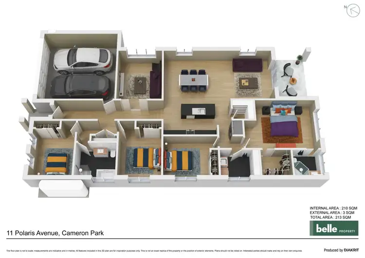 Floorplan of Homely house listing, 11 Polaris Avenue, Cameron Park NSW 2285