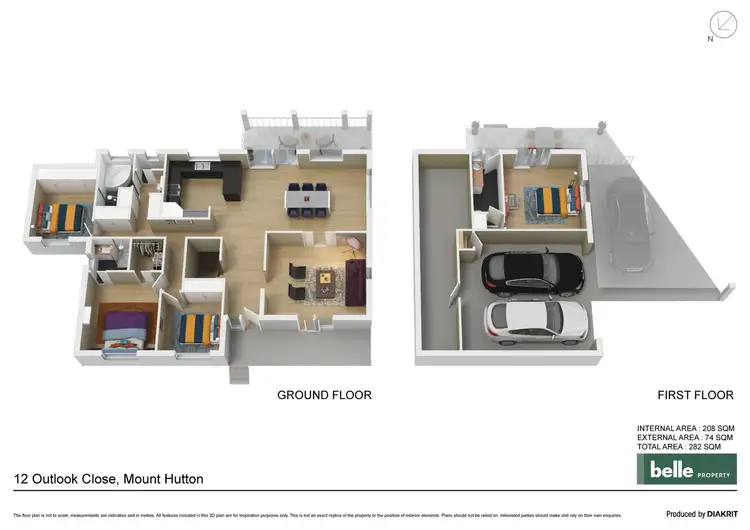 Floorplan of Homely house listing, 12 Outlook Close, Mount Hutton NSW 2290