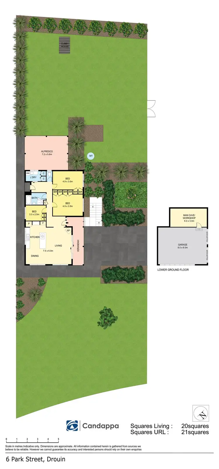 Floorplan of Homely house listing, 6 Park Street, Drouin VIC 3818