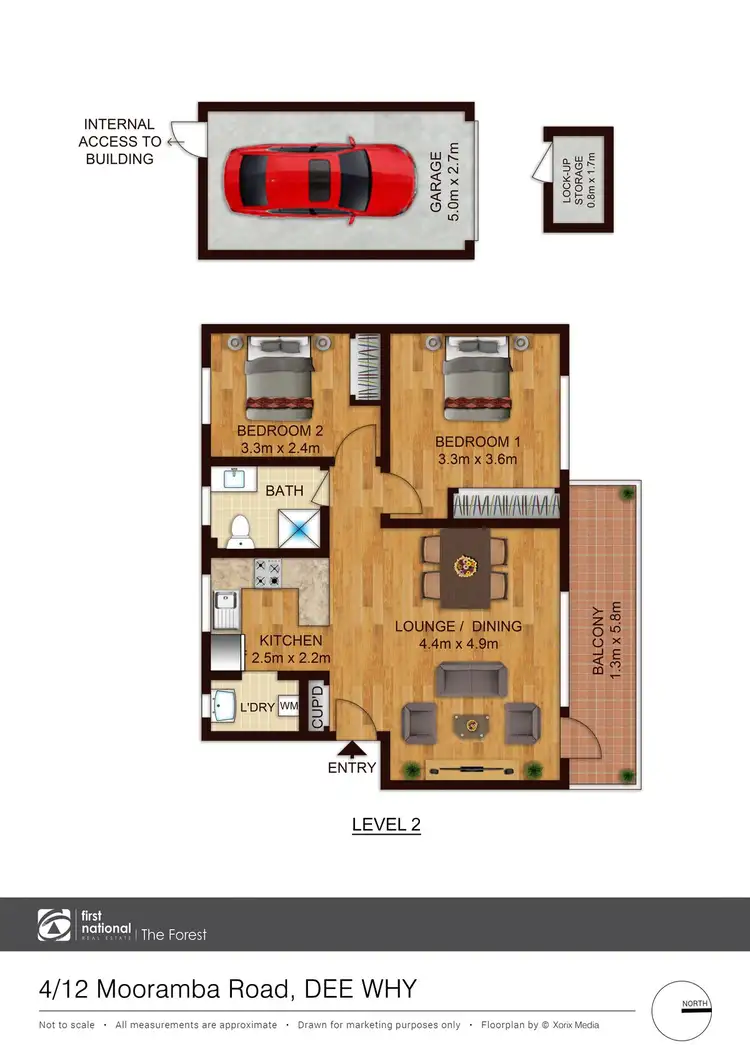 Floorplan of Homely apartment listing, 4/12 Mooramba Road, Dee Why NSW 2099
