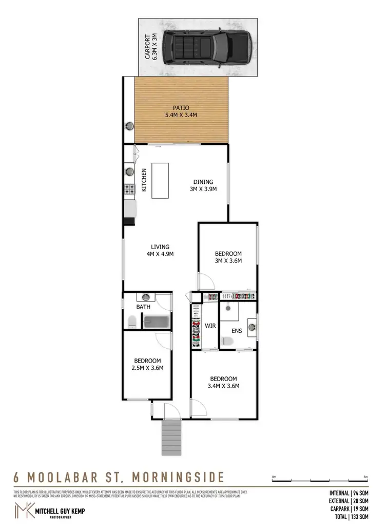 Floorplan of Homely house listing, 6 Moolabar Street, Morningside QLD 4170