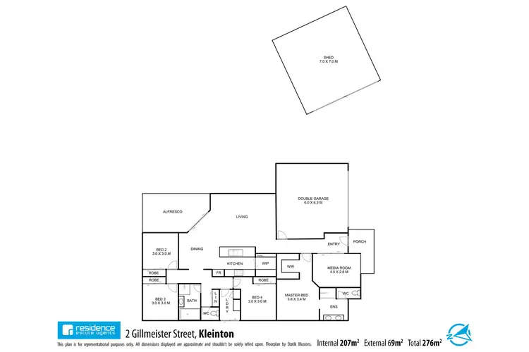 Floorplan of Homely house listing, 2 Gillmeister Street, Kleinton QLD 4352